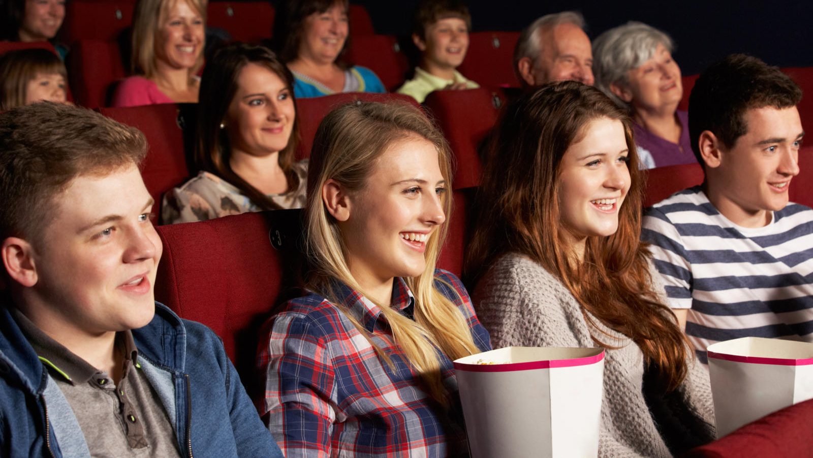 He goes to the cinema